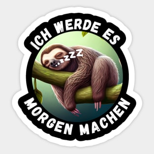 Sloth - I'll Do It Tomorrow (en) Sticker